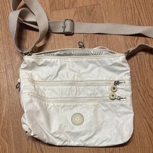 Kipling Cream Crossbody Bag with Adjustable Strap